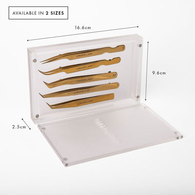 large magnetic tweezer case for five pairs of lash tweezers