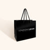 small black reusable bag for lash kits