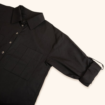 a shirt style tunic lash tech uniform