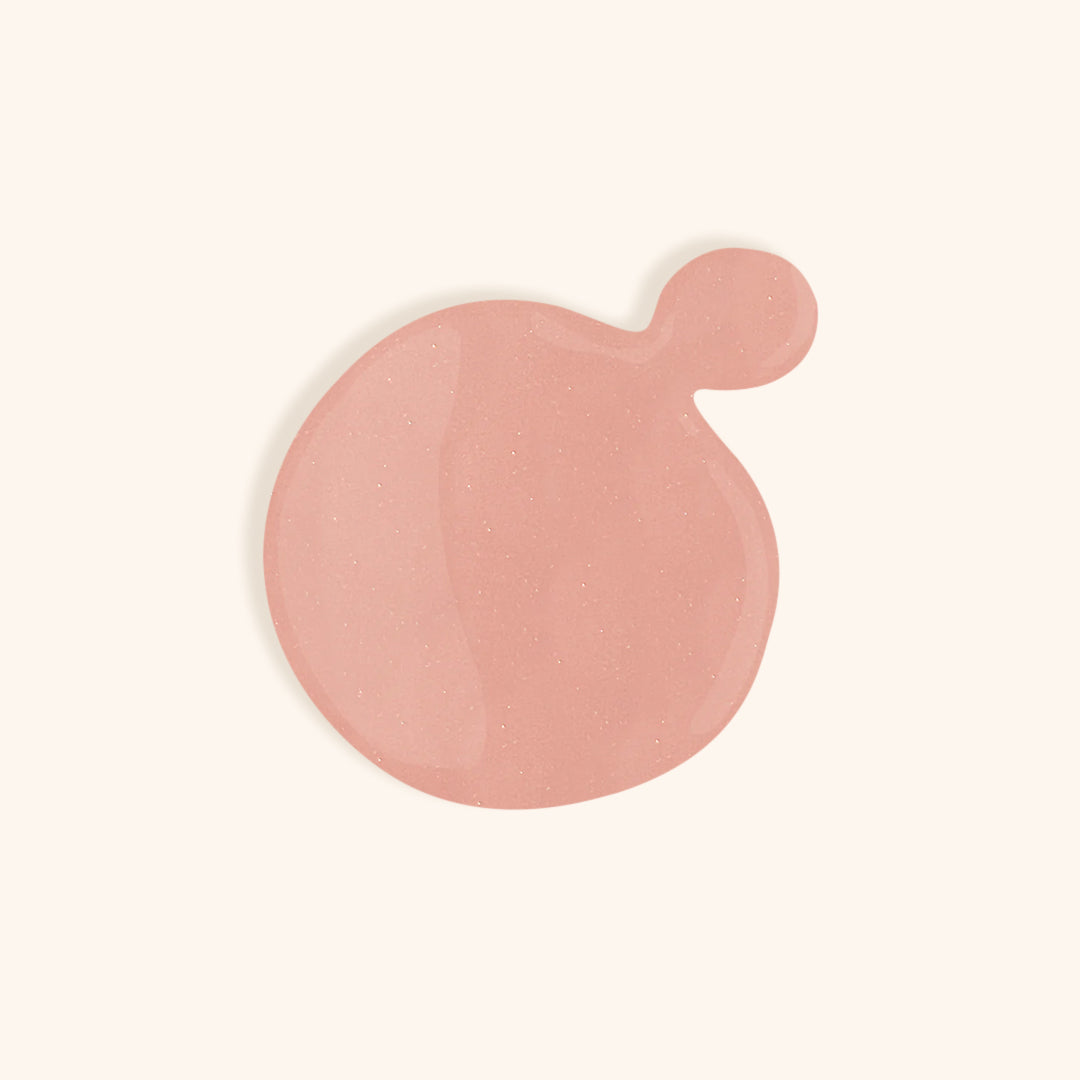 Nude gel nail polish for a French manicure