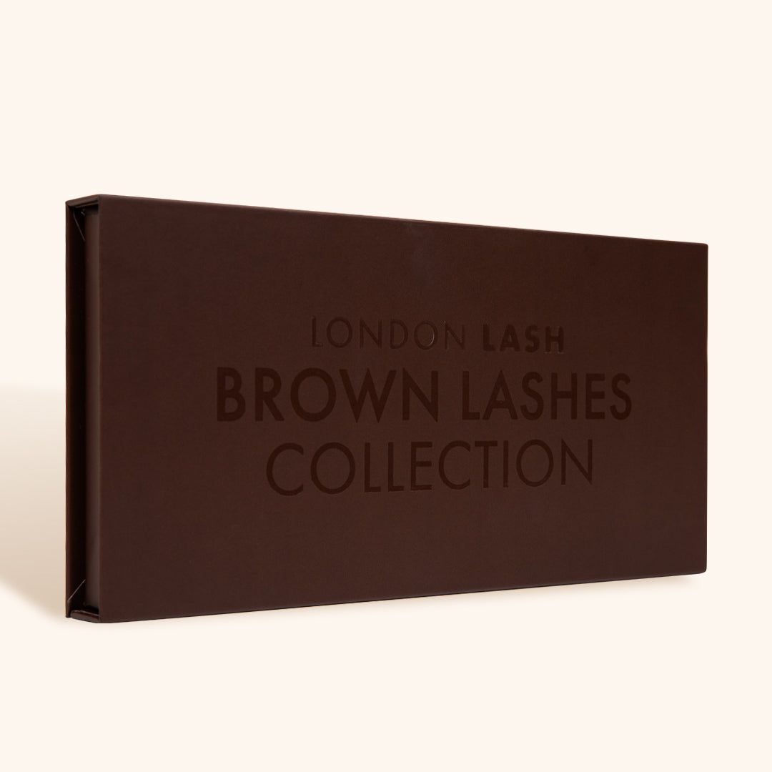 Collection de cils bruns