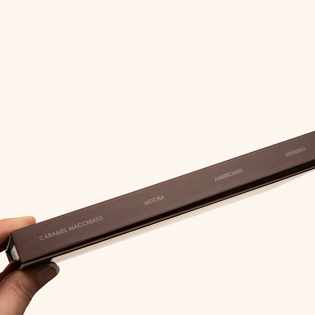 Collection de cils bruns