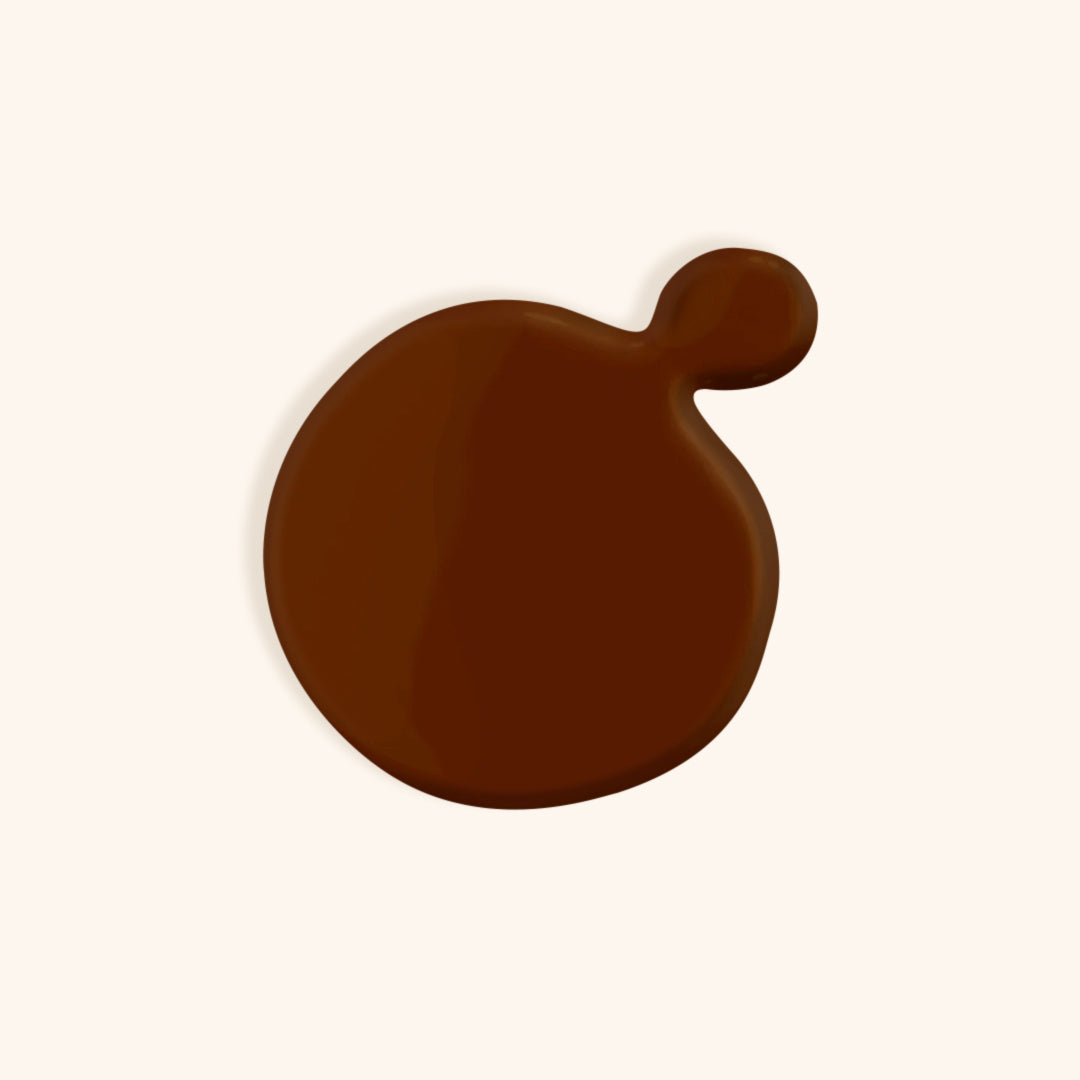 Warm brown nail polish shade for nail techs