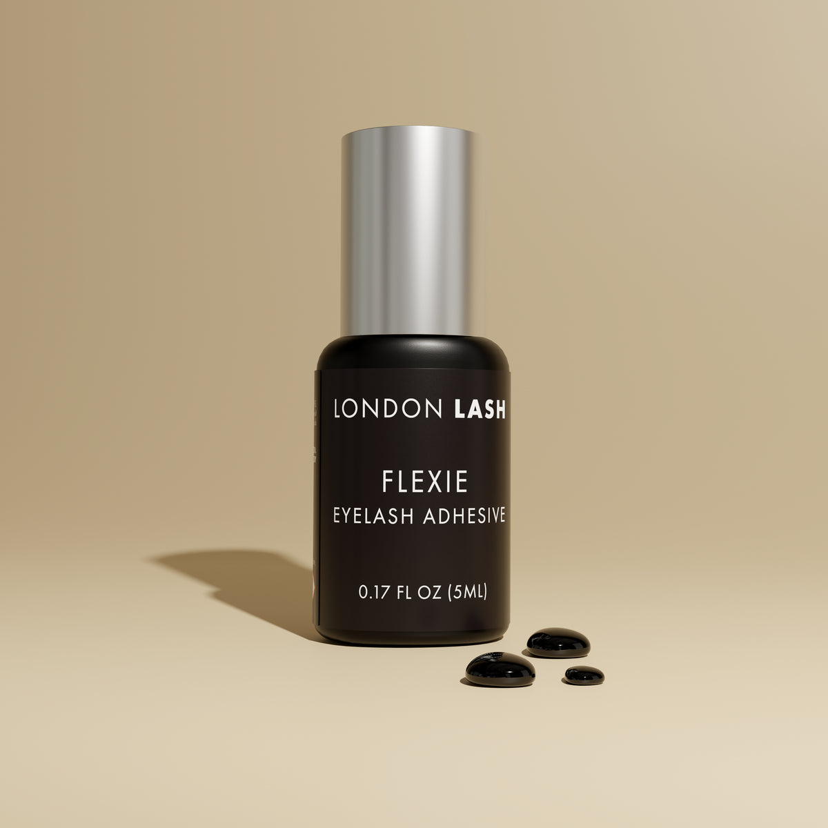 a bottle of london lash flexie glue for eyelash extensions