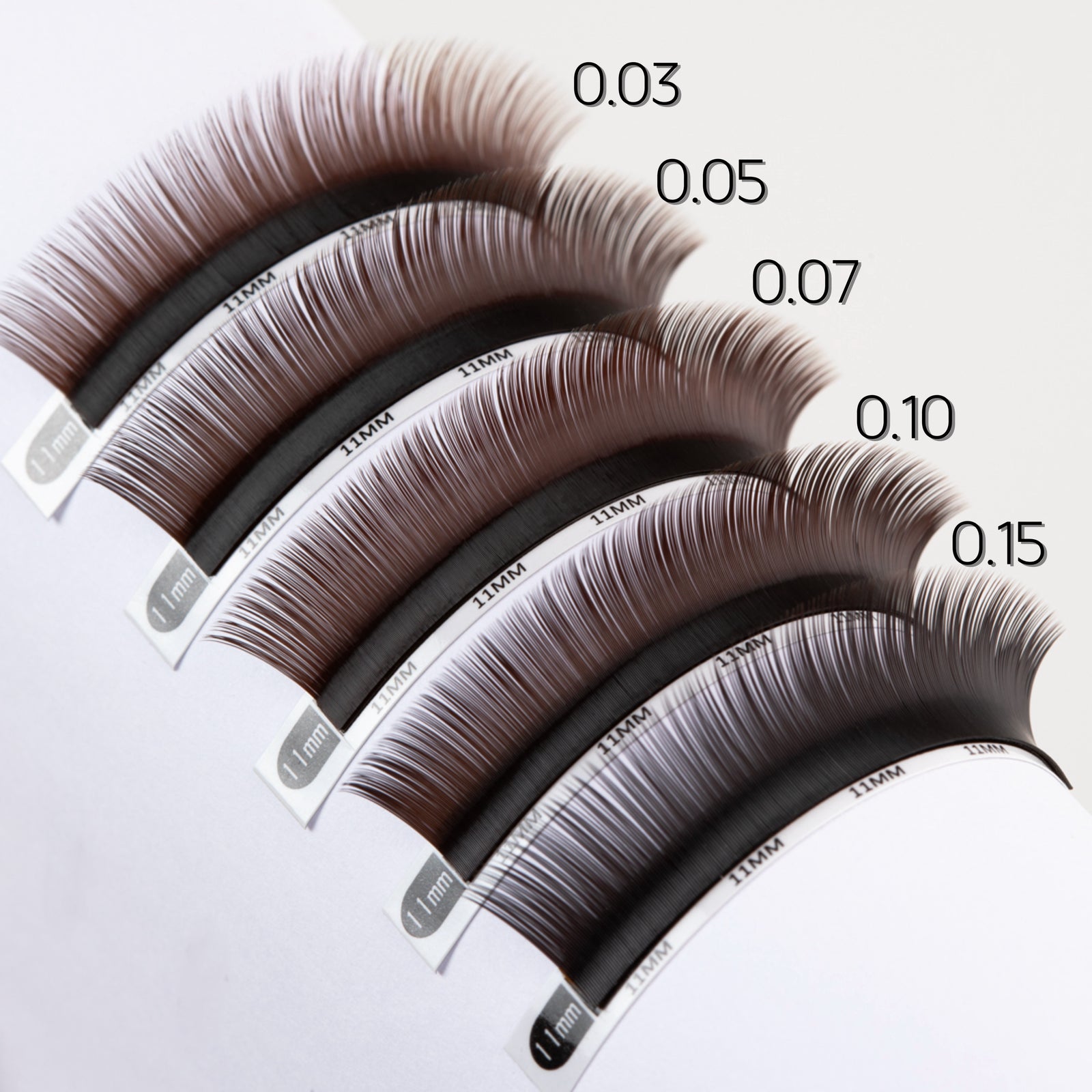 Cils bruns noirs - Collection Ristretto