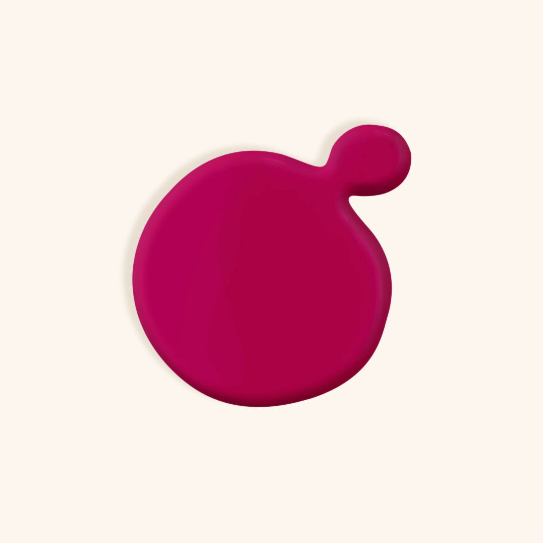 Deep neon pink nail polish for pink nails application