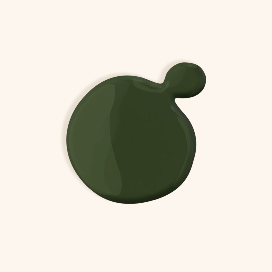 Dark green nail polish for gel nails application
