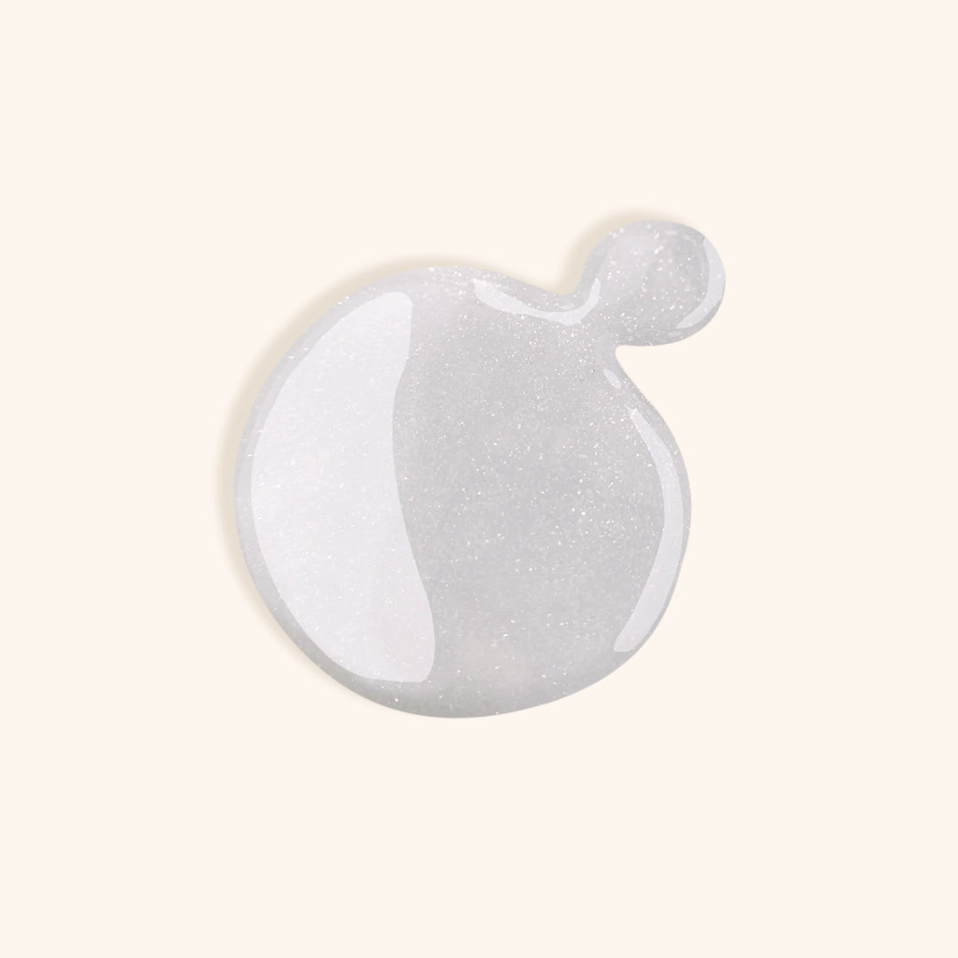 Light gray shimmer nail polish for glitter nails