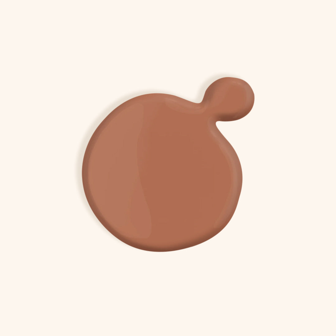 A deep nude nail polish with a hint of coral