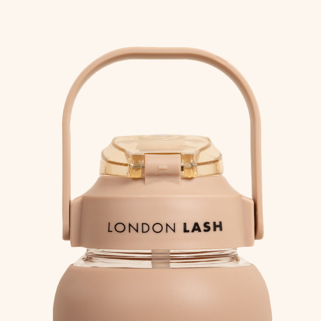 London Lash Glass Water Bottle