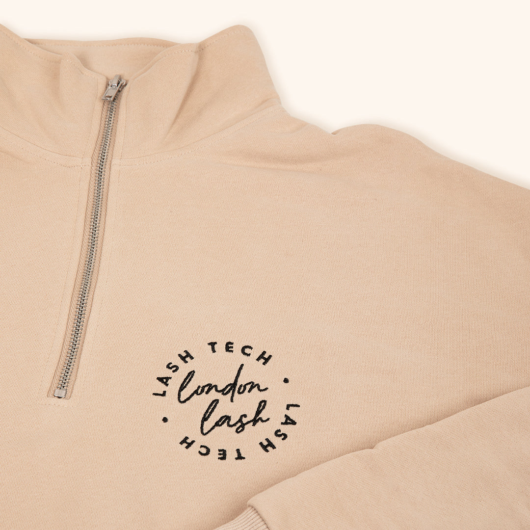 Sweat-shirt zippé à col cheminée London Lash