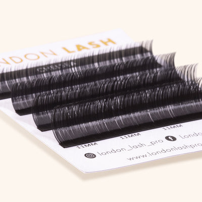 a close up of the lash card from a sample box of chelsea lashes