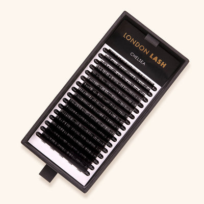 an open box of chelsea volume eyelash extensions