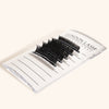 an acrylic lash palette with a curved surface to help with creating volume lash fans