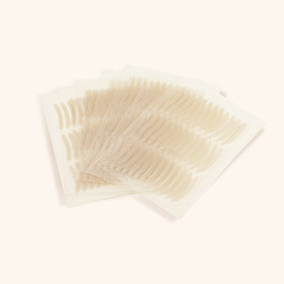 ten sheets of eyelid tape outside of their box