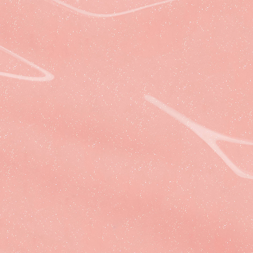 Shimmery pink nail polish color swatch