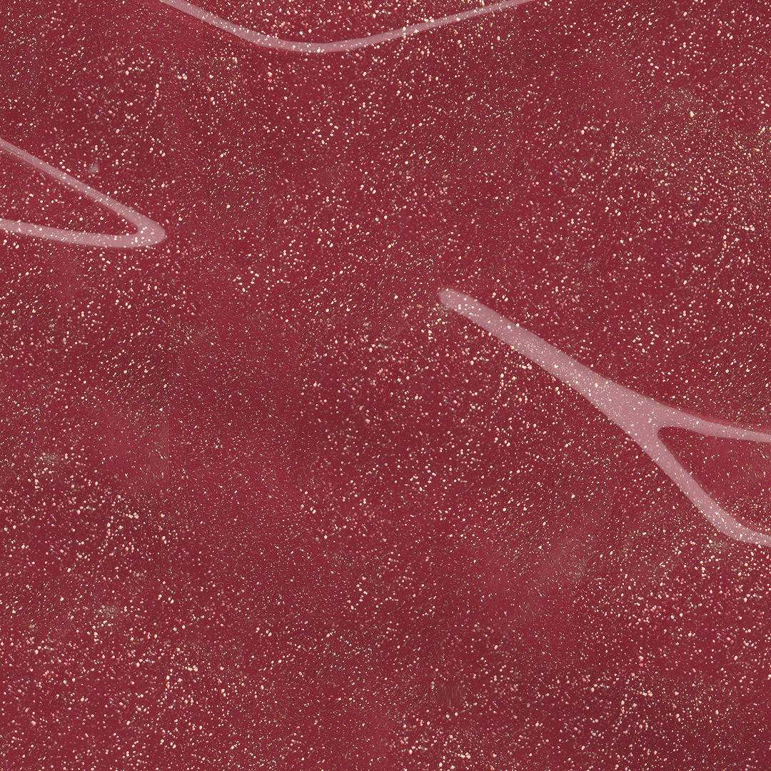 UV/LED curable glittery red gel nail polish