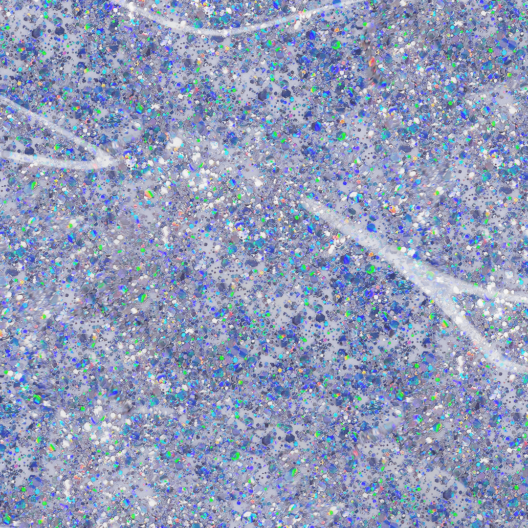 Blue and purple glitter gel nail polish color