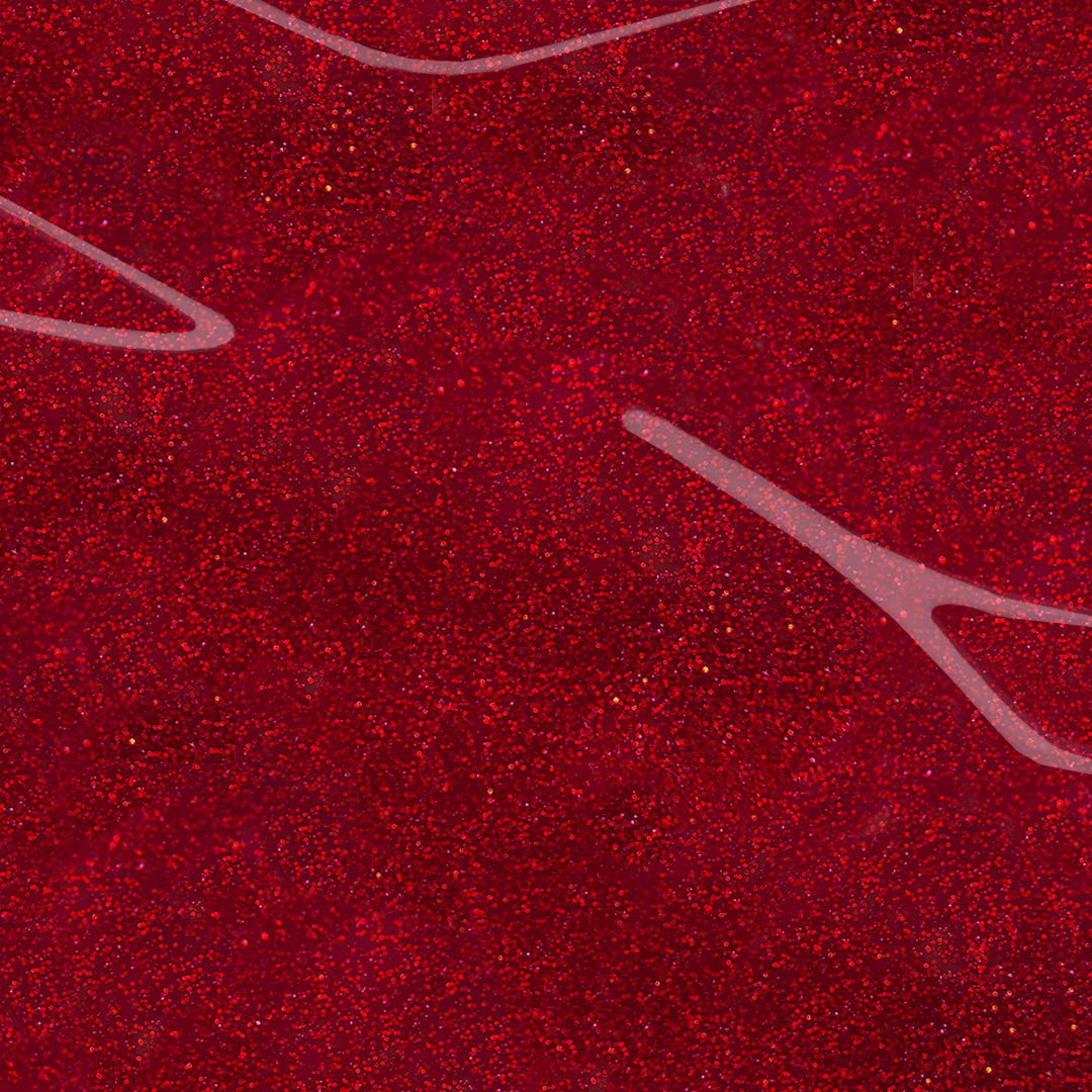Glitter dark red nail polish for nail techs