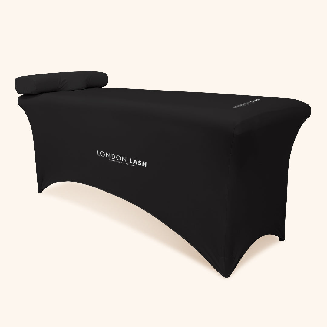 Black lash bed cover on lash bed