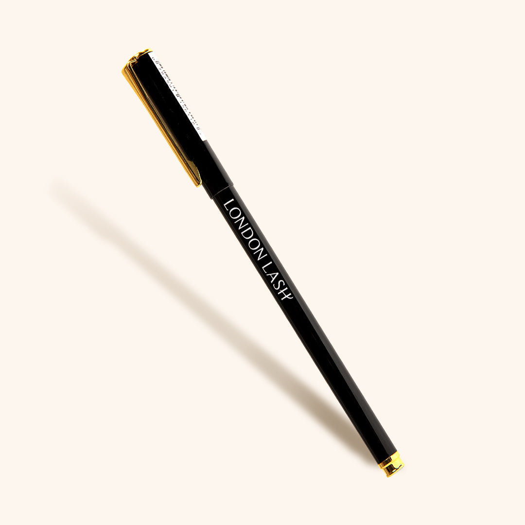 black and gold lash mapping pen for lash mapping on under eye patches