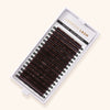 a tray of mayfair black brown eyelash extensions