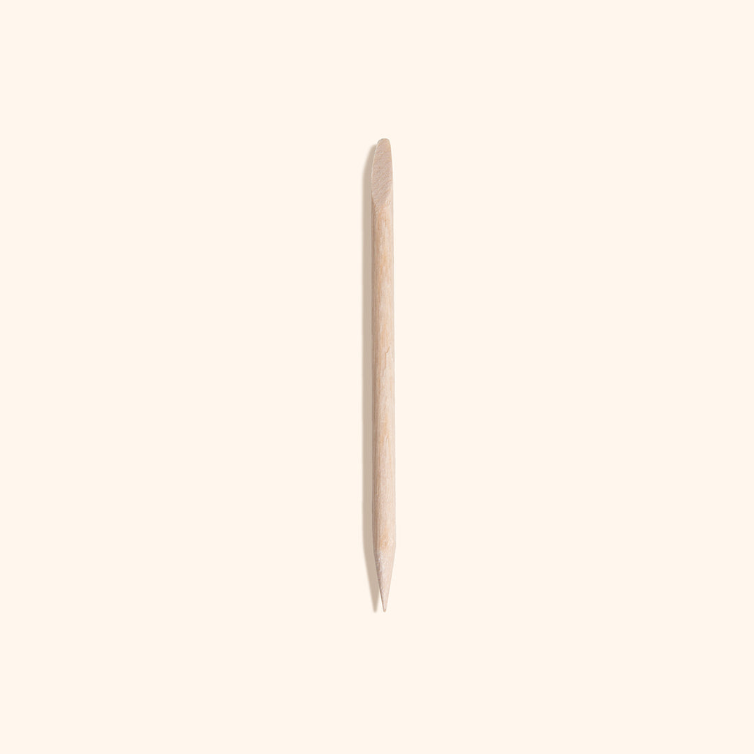 Small wooden cuticle pushers to remove dead skin and for nail design for gel manicures and pedicures