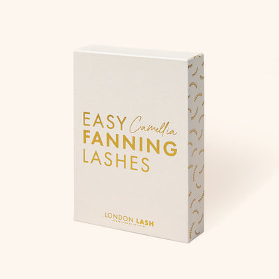 a box of camellia easy fanning lashes