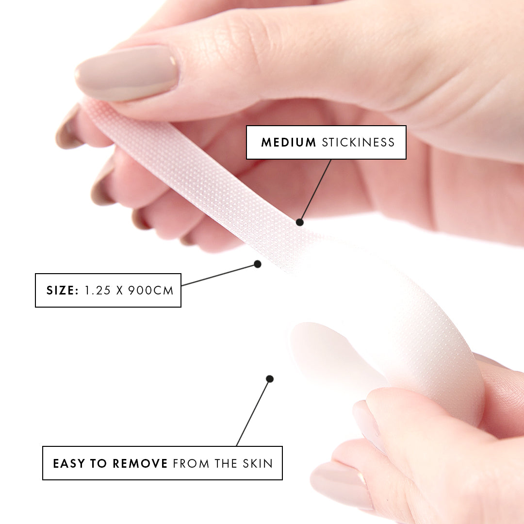 Lash Tech Using Perforated Transparent Medical Tape