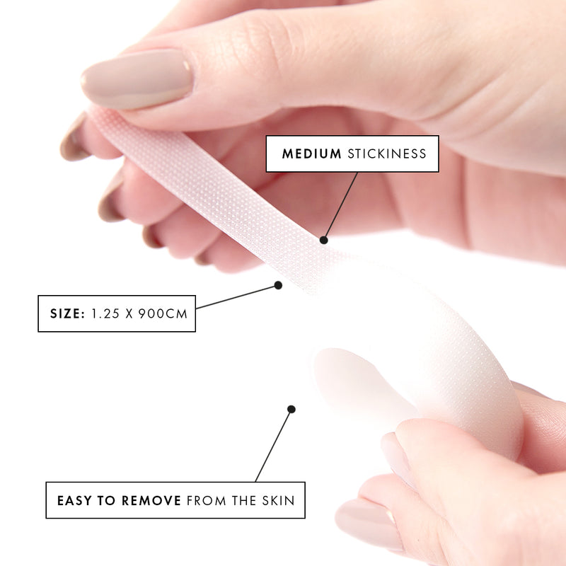 Lash Tech Using Perforated Transparent Medical Tape