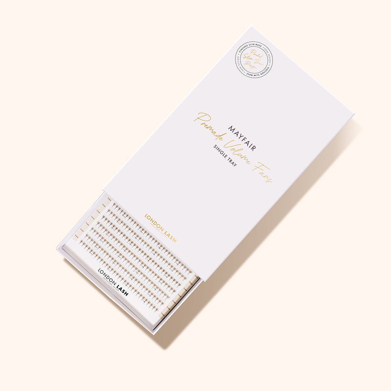 5D Volume lash fans in packaging