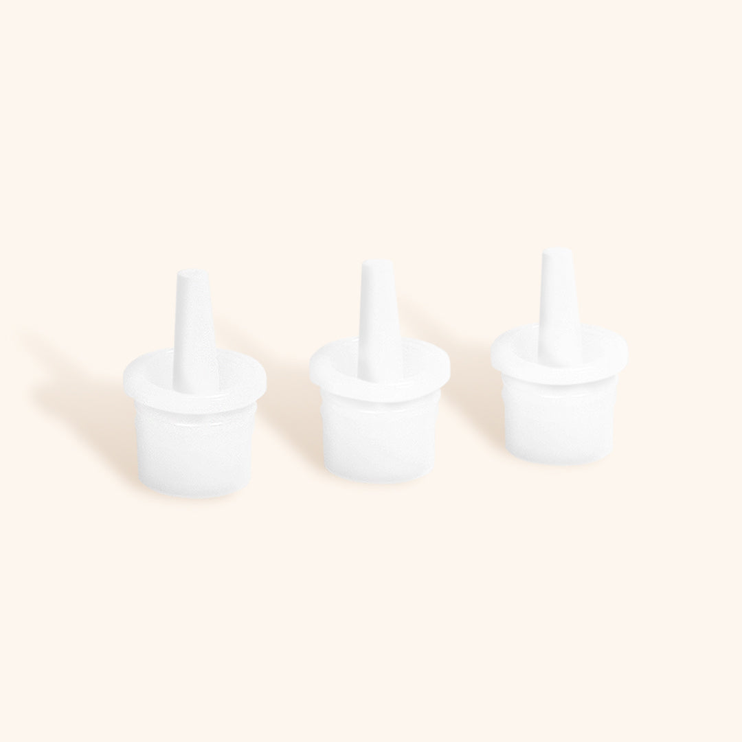 three spare glue nozzles in a row