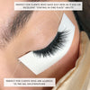 microfoam tape applied to the lower eyelid during lash extension treatment